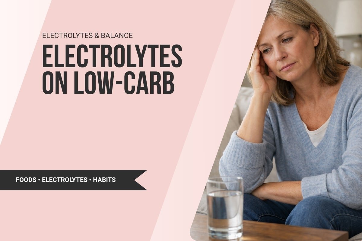 woman feeling tired on couch with water glass showing electrolytes on low-carb imbalance