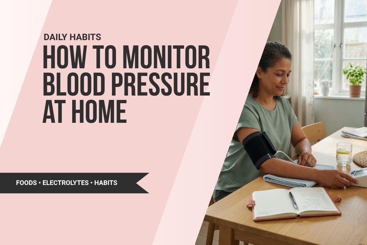 how to monitor blood pressure at home using an upper arm monitor