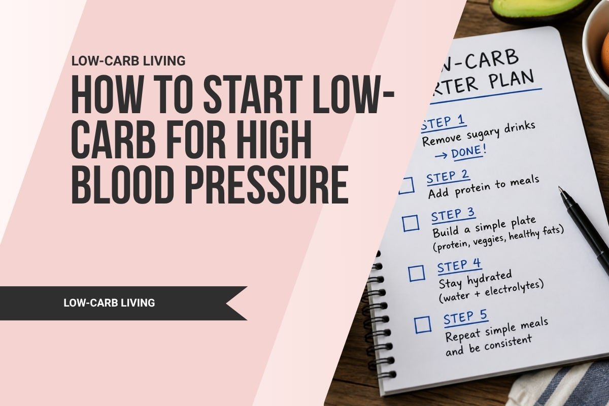featured image for the post how to start low-carb for high blood pressure